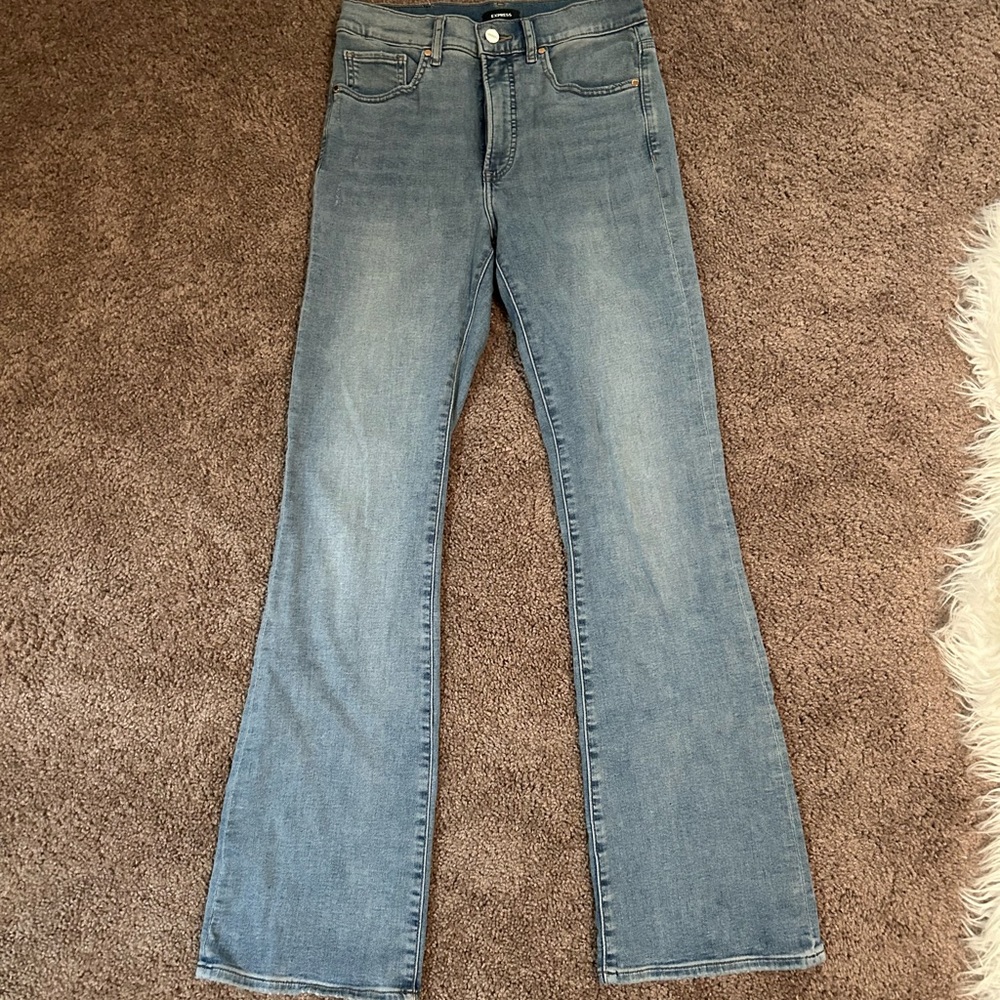 Express high rise boot cut jeans 4 regular
